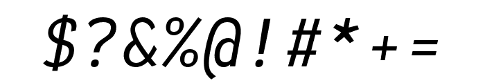 Dank Mono Italic Font OTHER CHARS