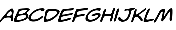 WhizBang Oblique Font UPPERCASE