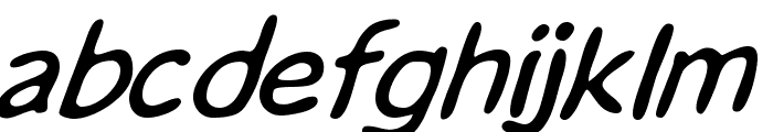 WhizBang Oblique Font LOWERCASE